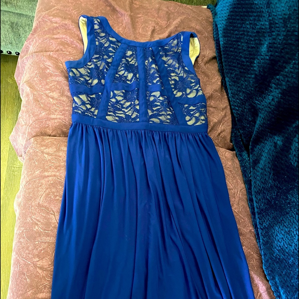 Blue long dress